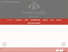 Tablet Screenshot of gestuet-graditz.de